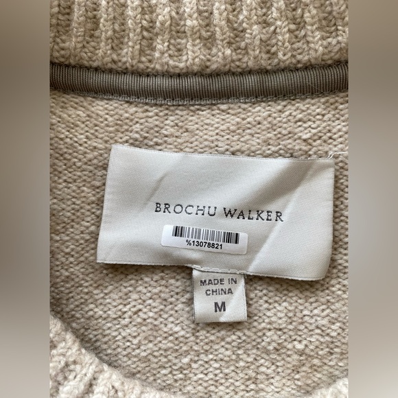 Brochu Walker Beige Sweater with White Layer - Picture 5 of 8
